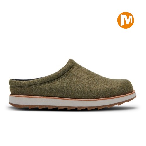 Merrell Juno Clog Wool Clogs Herren Olivgrün [DE-CYIOV]